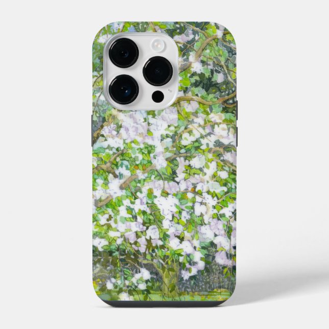 blühender Garten iPhone Hülle (Rückseite)