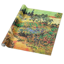 Blühender Garten mit Pfad von Vincent van Gogh. Geschenkpapier