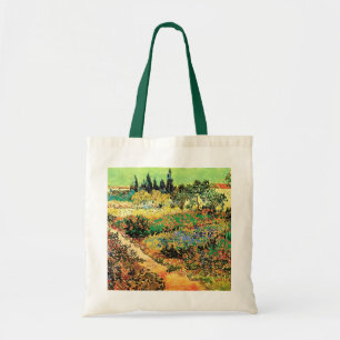 Blühender Garten mit Weg von Vincent van Gogh Tragetasche