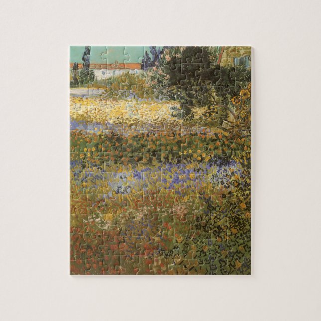 Blühender Garten von Vincent van Gogh Puzzle (Vertikal)