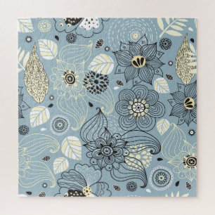 Blühender Herbst: Elegantes saisonales Design Puzzle