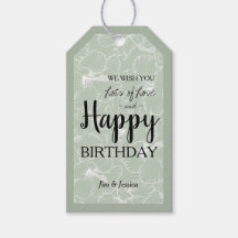 Blühender Hibiskus Blumenzettel Grün