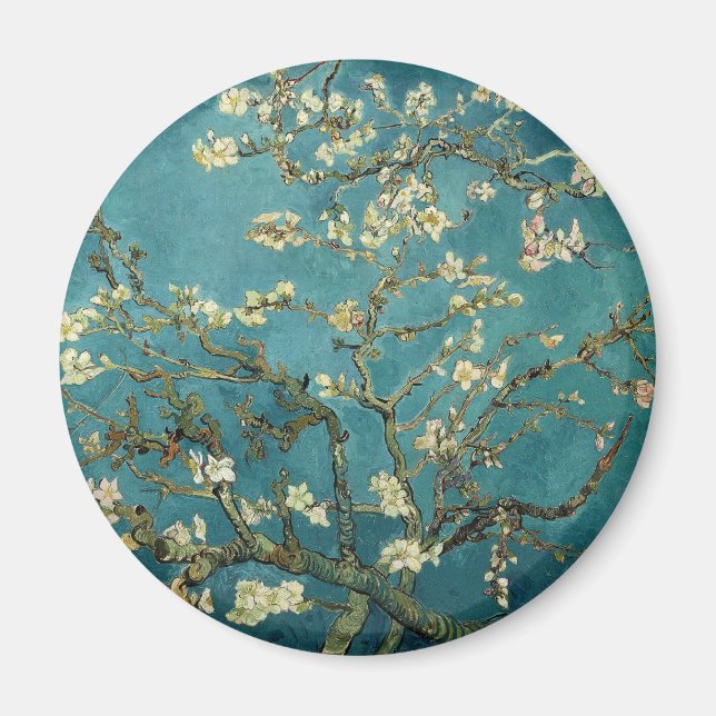 Blühender Mandelbaum, Vincent van Gogh. Magnet (Vorne)