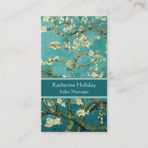 Blühender Mandelbaum Vintage Floral Van Gogh Visitenkarte
