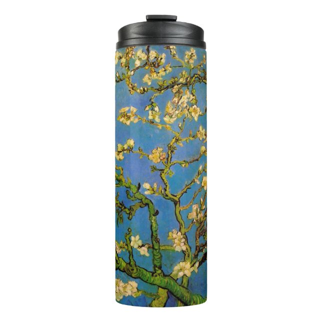 Blühender Mandelbaum von Vincent van Gogh Thermosbecher (Vorderseite)