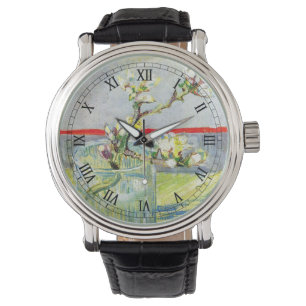 Blühender Mandelzweig von Vincent van Gogh Armbanduhr