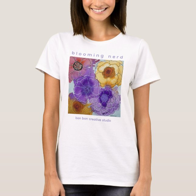 Blühender Nerd & Blumen Tee (Vorderseite)