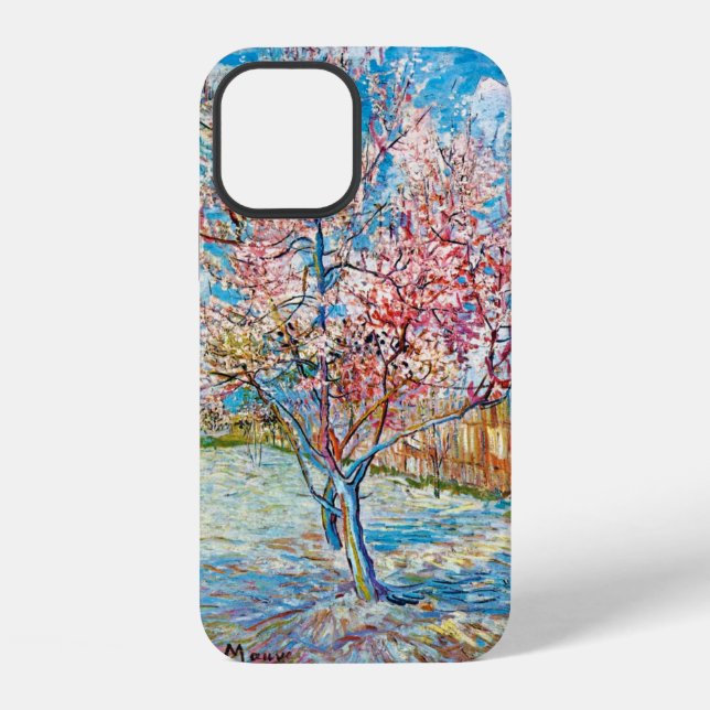 Blühender Pfirsichbaum, Van Gogh iPhone Hülle (Rückseite)
