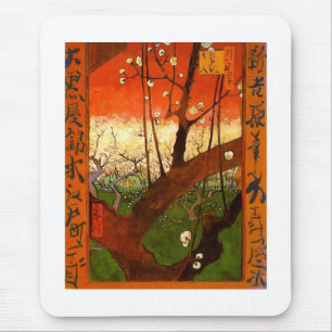 Blühender Pflaumenbaum (Hiroshige) Van Gogh Fine A Mousepad