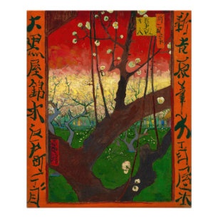 Blühender Pflaumengarten nach Utagawa Hiroshige Fotodruck
