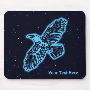 Blühender Raven auf Stars Mousepad