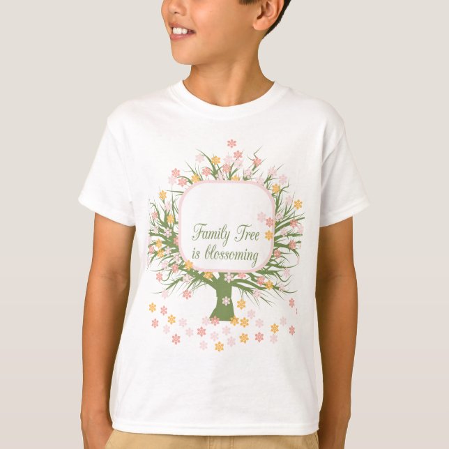 blühender Stammbaum T-Shirt (Vorderseite)