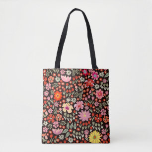 Blühender Teppich: Blumen Vintage nahtlos.