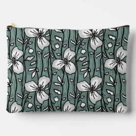 Blühender Vertikaler Garten Freude Weiße Blume Zubehörtasche