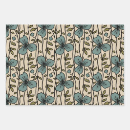 Blühender Vertikaler Garten Freuen Sie sich auf Aq Geschenkpapier Set