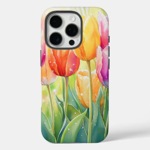 Blühender Wasserfarbener Frühlingsgarten iPhone 16 Pro Hülle