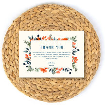 Blühendes botanisches Brautparty Orange Floral