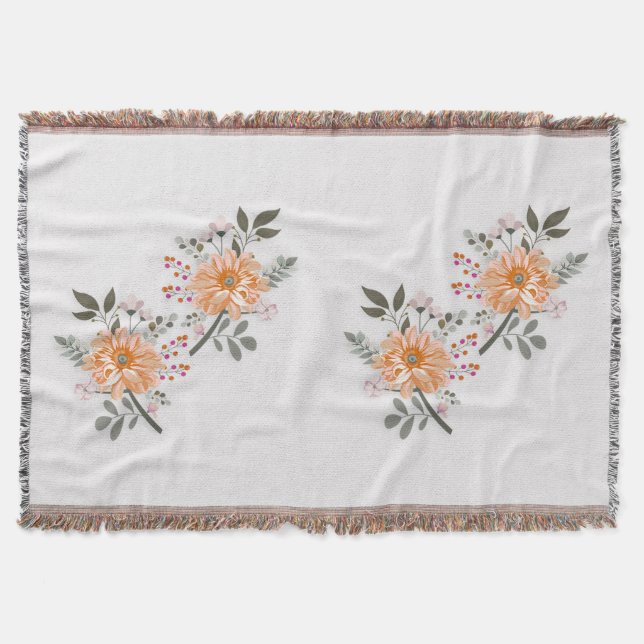 Blühendes Duett Decke (Vorderseite)