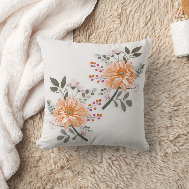 Blühendes Duett Kissen (Decke)