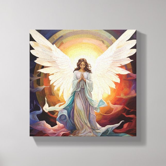 Blühendes Hoffnung-Mädchen Leinwanddruck (Vorderseite)