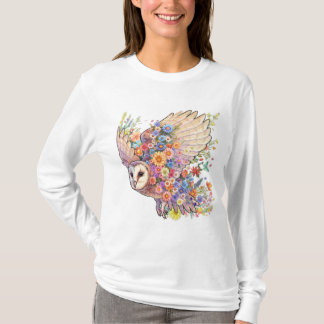 Blühendes, langes T-Shirt