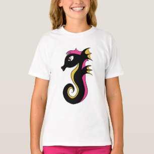 Blühendes Neon-Seepferdchen T-Shirt