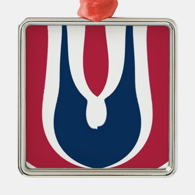 Blühendes Red Hakuna Matata Neuestes Geschenkdesig Silbernes Ornament (Vorne)