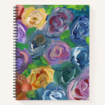 Blühendes Spiralheft/Zeitschrift