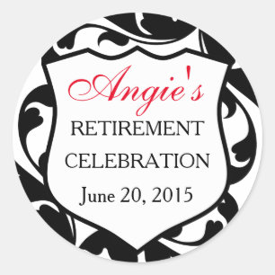 Blühtest von Wirbel Polizei-Abzeichen Runder Aufkleber