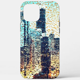 Bluisches Mosaik aus Großstadt Case-Mate iPhone Hülle