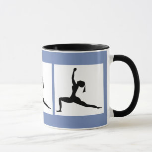 Bluish Gray Combo 'Fun Yoga entwirft Kaffee Tasse/ Tasse