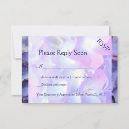 ©Bluish Lila Hydrangea UAWG Response Card RSVP Karte