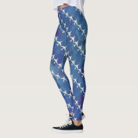 Bluish watercolor with airplantern pattern