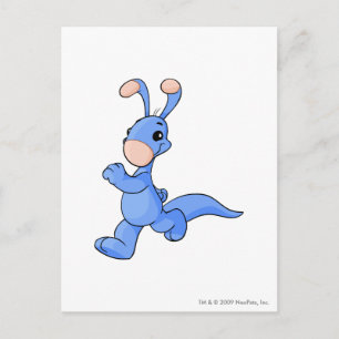 Blumaroo Blau Postkarte