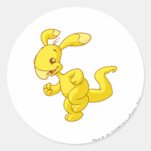 Blumaroo Gold Runder Aufkleber