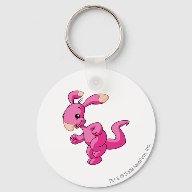 Blumaroo Pink Schlüsselanhänger (Vorderseite)