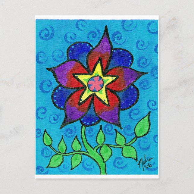 Blume3 Postkarte (Vorderseite)