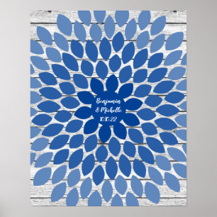Blume - 100 Leaf Guest Book Alternative Poster