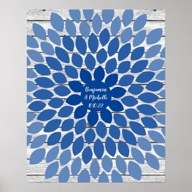 Blume - 100 Leaf Guest Book Alternative Poster (Vorne)