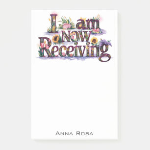 *~* Blume 11 JETZT ERHALTE ICH AP85 Manifesting Post-it Klebezettel