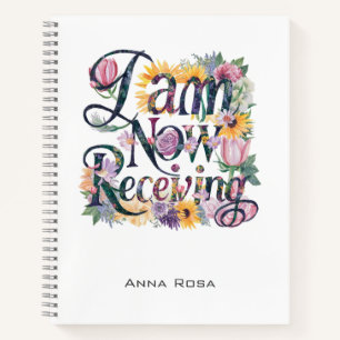 *~* Blume 15 JETZT ERHALTE ICH AP85 Manifesting Notizbuch