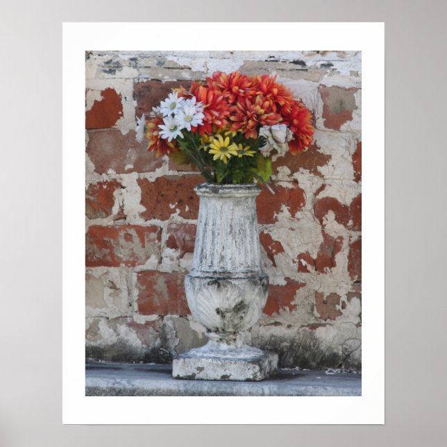 Blume 16x20 Poster mit Rand (Vorne)