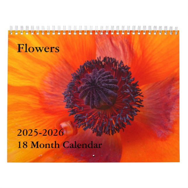 Blume - 18-Monats-Kalender Kalender (Titelbild)