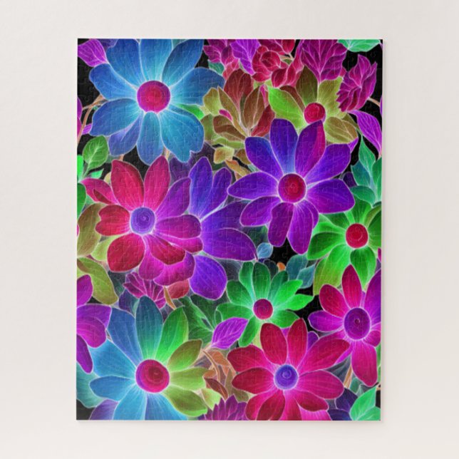 Blume #229 - farbenfroh absract puzzle (Vertikal)
