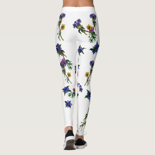 Blume #2 Leggings (Rückseite)