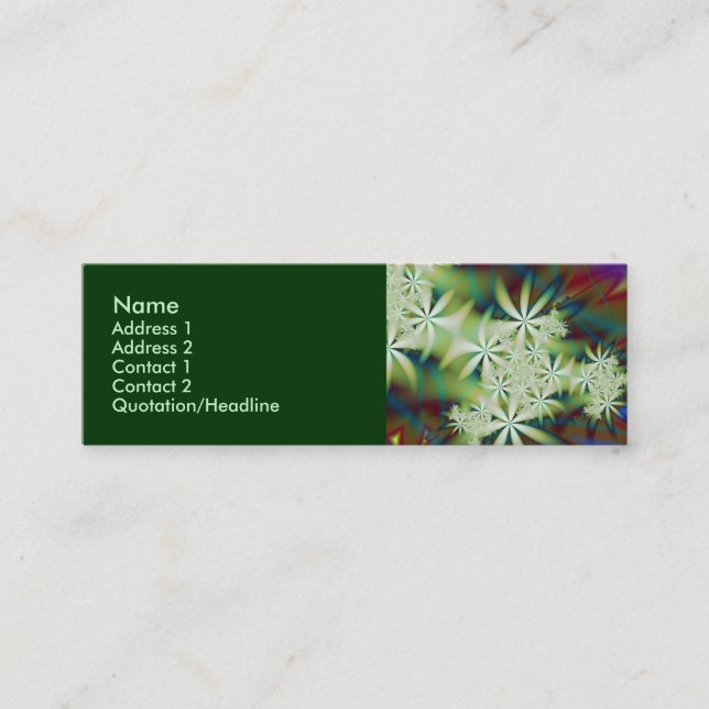 BLUME 2 MINI VISITENKARTE (Vorderseite)