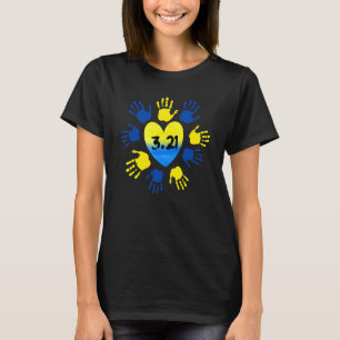 Blume 3 21 Down Syndrom Awarene T-Shirt