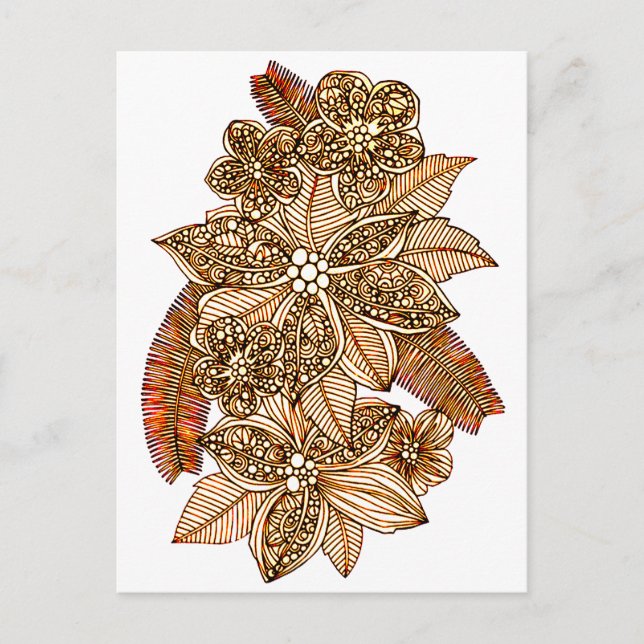 BLUME 4 POSTKARTE (Vorderseite)