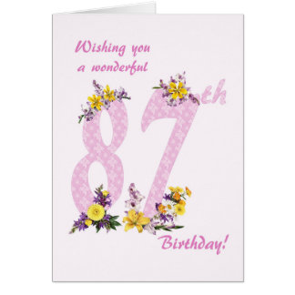 Blume 87. Geburtstag