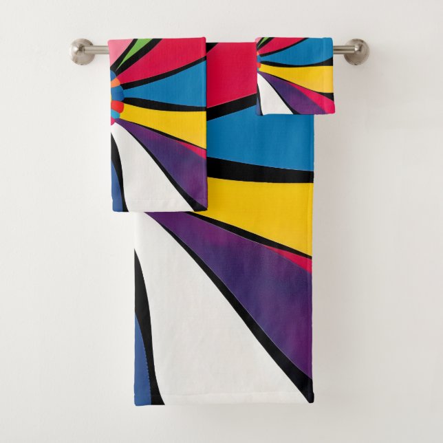 BLUME ABSTRAKT 7 BADHANDTUCH SET (Insitu)